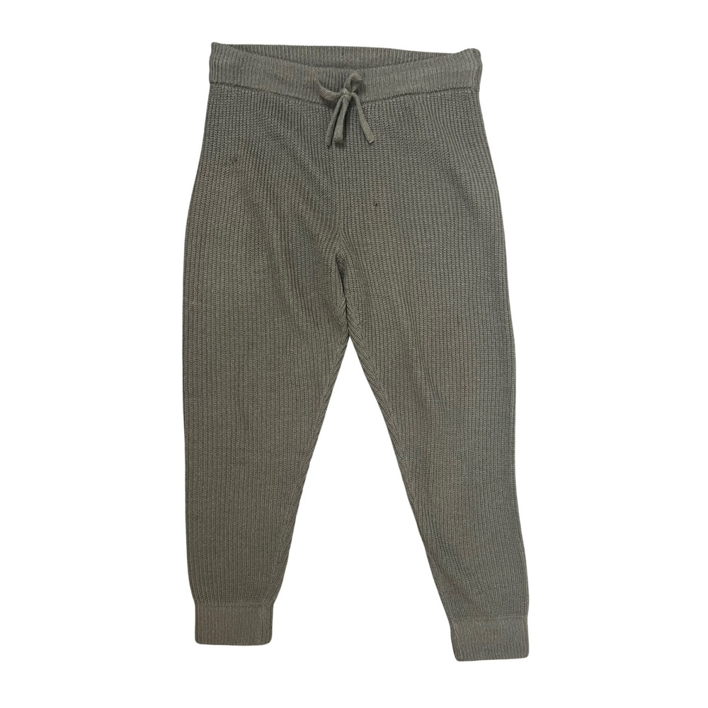 Jenni Kayne Merino Wool Baby Alpaca Knit‎ Joggers Olive Green Size Medium